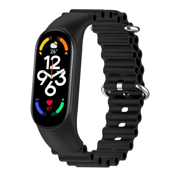 Watch Strap Mi Bend 3 4 5 6 7 straps For Xiaomi bracelet 7 strap MI 3 4 5 6 silicon straps